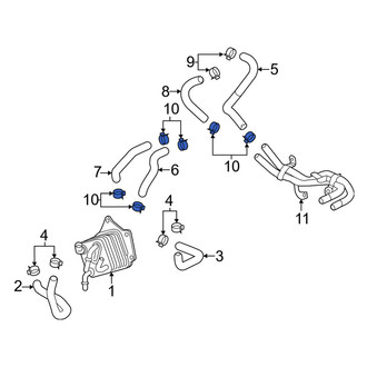 Honda OE - Engine Coolant Bypass Pipe Clamp