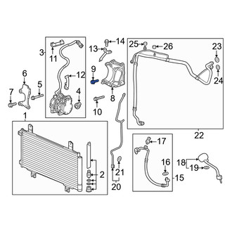 Honda OE - Engine Cradle Bolt