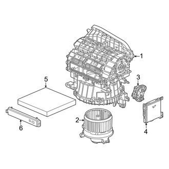 Honda OE - Air Conditioner & Heater - Blower Motor & Fan (Hatchback)
