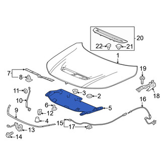 Honda OE - Front Hood Insulation Pad