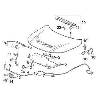 Honda OE - Hood & Components (Type R)
