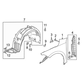 Honda OE - Fender & Components