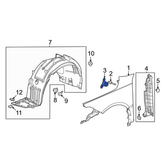 Honda OE - Left Fender Bracket