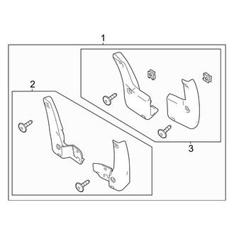 Honda OE - Rear Mud Flap Kit