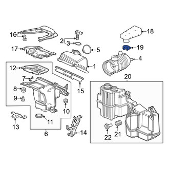 Honda OE - Engine Air Intake Resonator Clamp