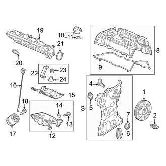 Honda OE - Engine / Transaxle - Engine Parts (Type R)