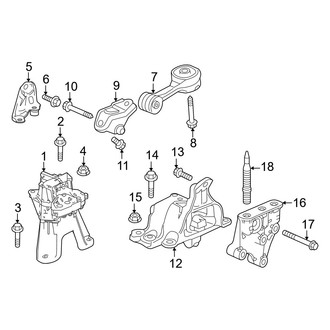 Honda OE - Engine / Transaxle - Engine & Transmission Mounting (Type R)