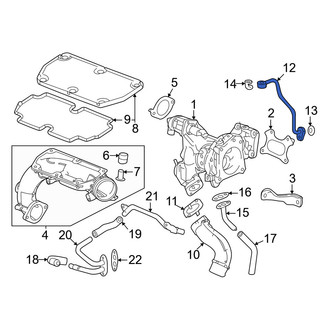 Honda OE - Turbocharger Oil Line