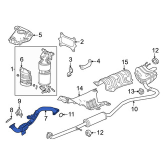 Honda OE - Exhaust Intermediate Pipe