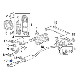 Honda OE - Exhaust Muffler Gasket