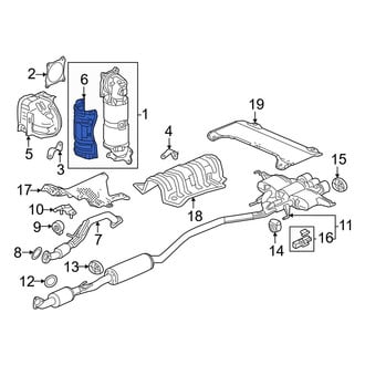 Honda OE - Lower Catalytic Converter Heat Shield