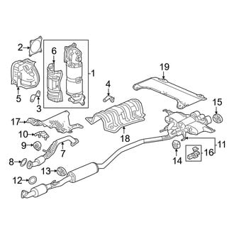 Honda OE - Exhaust System - Exhaust Components (Type R)