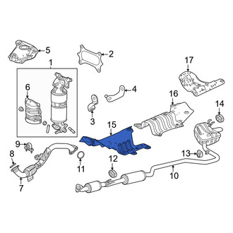 Honda OE - Front Floor Pan Heat Shield
