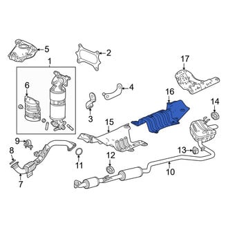 Honda OE - Center Floor Pan Heat Shield