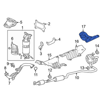 Honda OE - Center Floor Pan Heat Shield