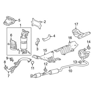 Honda OE - Exhaust System - Exhaust Components (Hybrid Sport / Hybrid Sport Touring)
