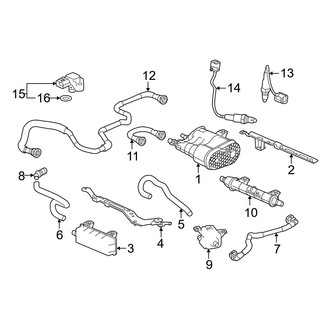 Honda OE - Emission System - Emission Components (Vapor Canister & Sensors), (Hybrid Sport / Hybrid Sport Touring)