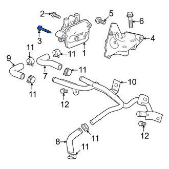 Honda OE - Vapor Canister Purge Solenoid Bolt
