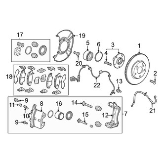 Honda OE - Front Suspension - Brake Components (Sport)