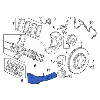Honda OE - Front Left Brake Air Duct