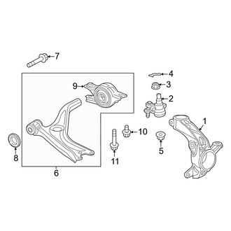 Honda OE - Front Suspension - Suspension Components (Hybrid Sport / Hybrid Sport Touring)