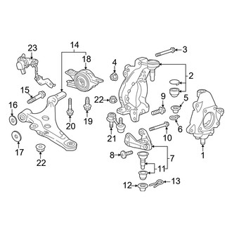 Honda OE - Front Suspension - Suspension Components (Type R)