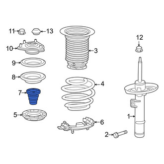 Honda OE - Front Suspension Strut Bumper