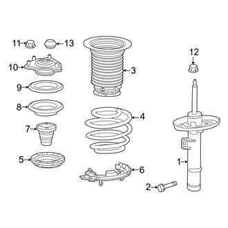 Honda OE - Front Suspension - Struts & Components