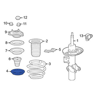 Honda OE - Front Right Upper Coil Spring Insulator