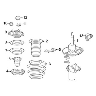Honda OE - Front Suspension - Struts & Components (Type R)