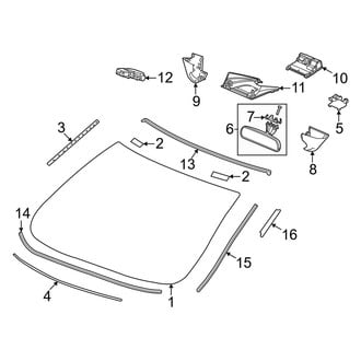 Honda OE - Windshield - Glass (Hatchback)