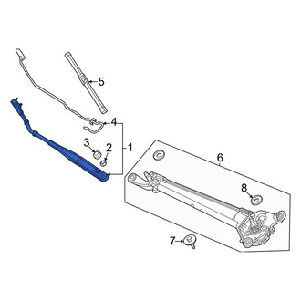 Honda OE - Front Left Wiper Arm
