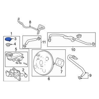 Honda OE - Brake Master Cylinder Reservoir Cap