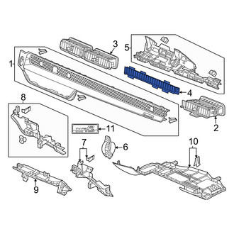 Honda OE - Right Center Dashboard Air Vent