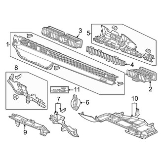Honda OE - Instrument Panel Components (Passenger Side), (Hatchback)