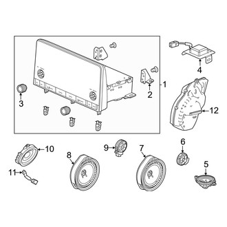 Honda OE - Instrument Panel - Sound System (Hatchback)
