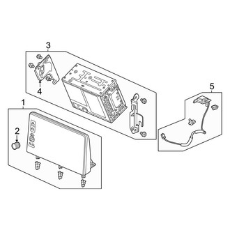 Honda OE - Instrument Panel - Navigation System Components (Hybrid Sport Touring Hatchback)