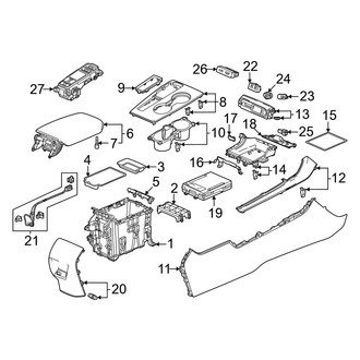 Honda OE - Center Console (Hybrid Sport / Hybrid Sport Touring / Sport)