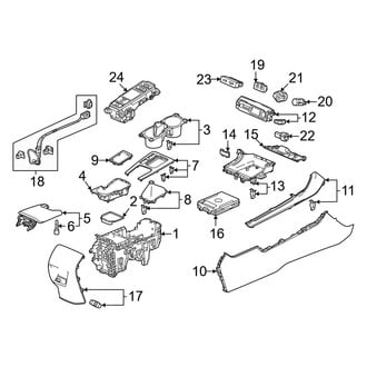 Honda OE - Center Console (Manual Top), (Type R)