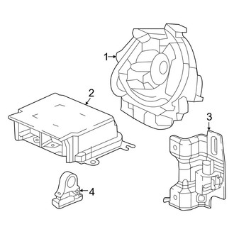 Honda OE - Restraint Systems - Air Bag Components (Modules & Sensors), (Hatchback)