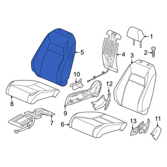 Honda OE - Front Right Seat Back Cushion Cover