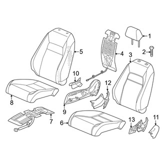 Honda OE - Seats & Tracks - Passenger Seat Components (W/O Power)