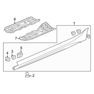Honda OE - Pillars, Rocker & Floor - Exterior Trim (Hybrid Sport / Hybrid Sport Touring / Sport)