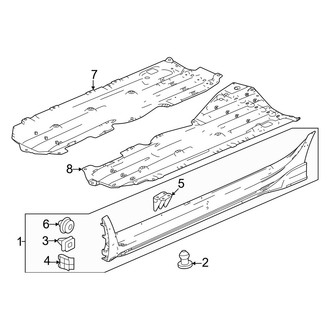 Honda OE - Pillars, Rocker & Floor - Exterior Trim (Type R)