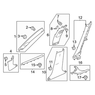 Honda OE - Pillars, Rocker & Floor - Interior Trim (Hatchback)