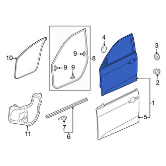 Honda OE - Front Right Door Shell