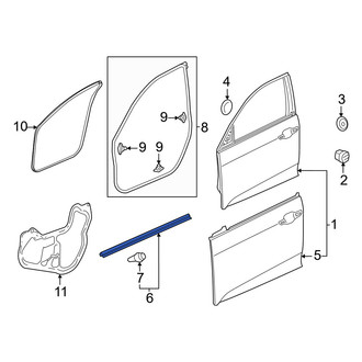 Honda OE - Door Shell Seal