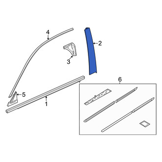 Honda OE - Rear Right Forward Door Applique