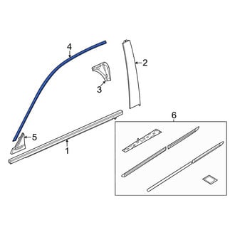 Honda OE - Front Right Door Reveal Molding