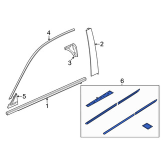 Honda OE - Front Body Trim Molding